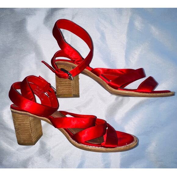 Jeffrey Campbell X Free People Sandals - Women's Size 10 - Satin‎ Straps - Picture 6 of 12